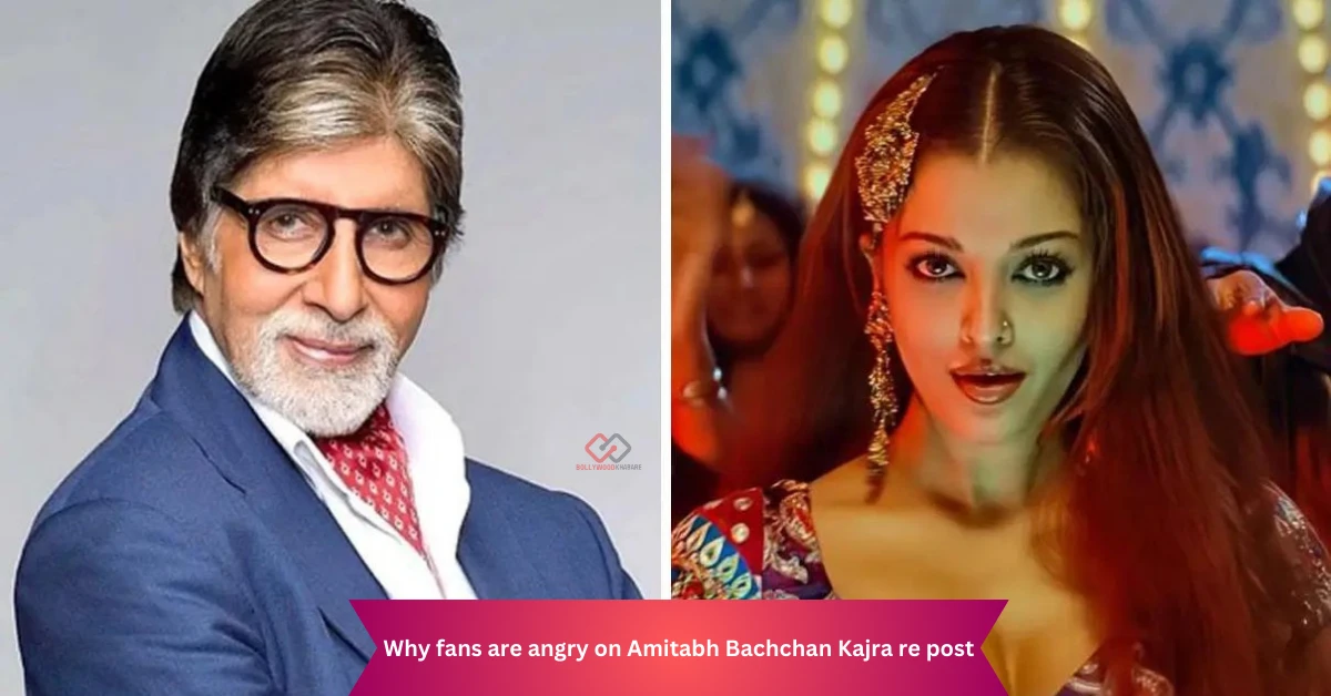 What angry fans said when Amitabh Bachchan did not mention Aishwarya Rai in the post 'Kajra Re...'?