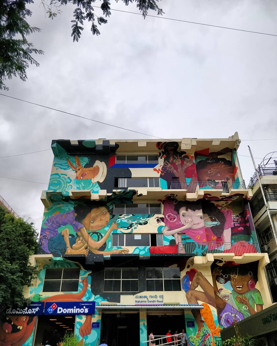 Street art at Church Street Bangalore 
