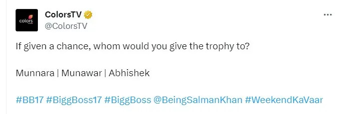 top 3 contestant of Bigg Boss 17 revealed