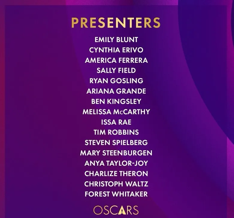 Oscar award third round presenter