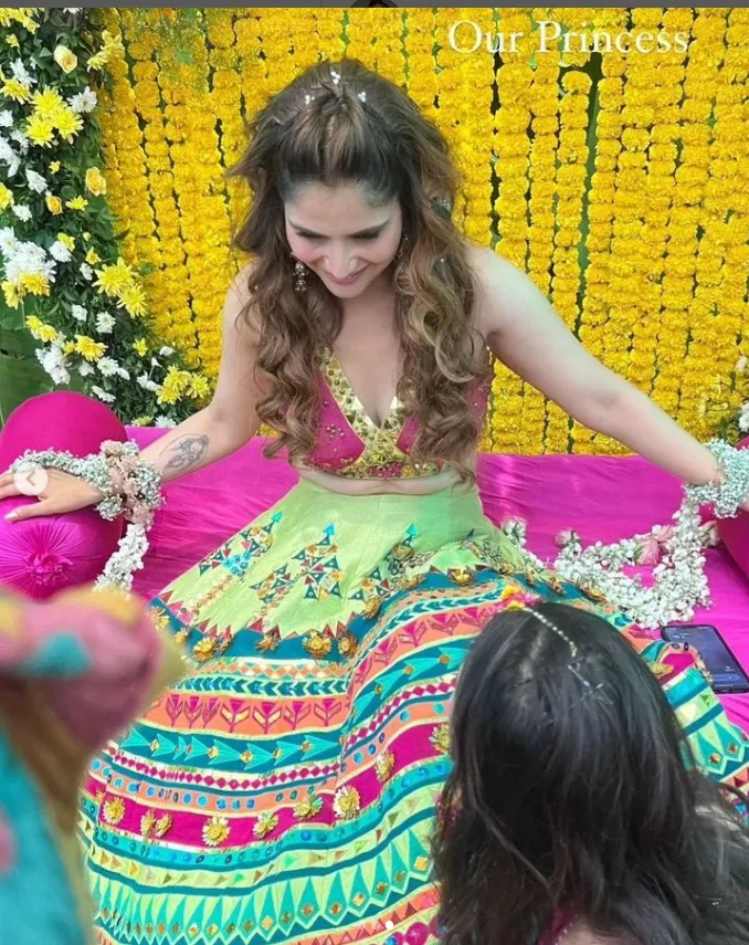 Arti singh haldi  ceremony