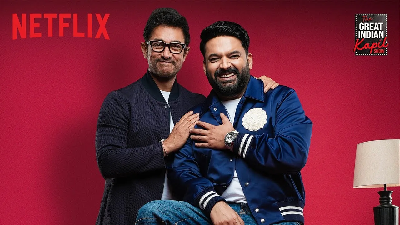 Aamir Khan and Kapil Sharma in the great indian kapil show Aamir Khan and Kapil Sharma in the great indian kapil show