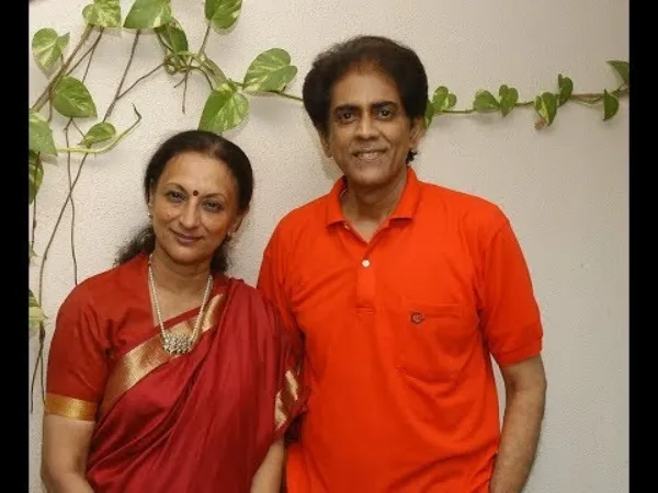 Uma Ramanan with husband