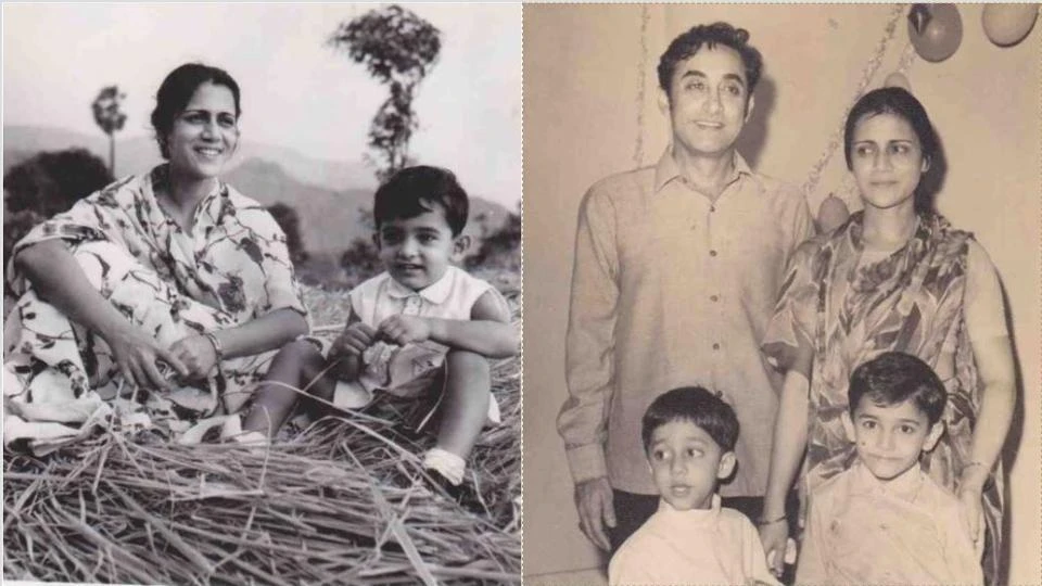Aamir with mother