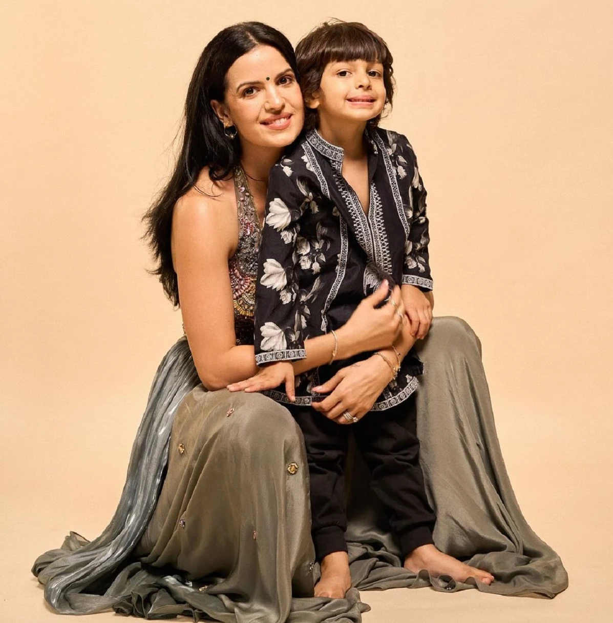 Natasha with son