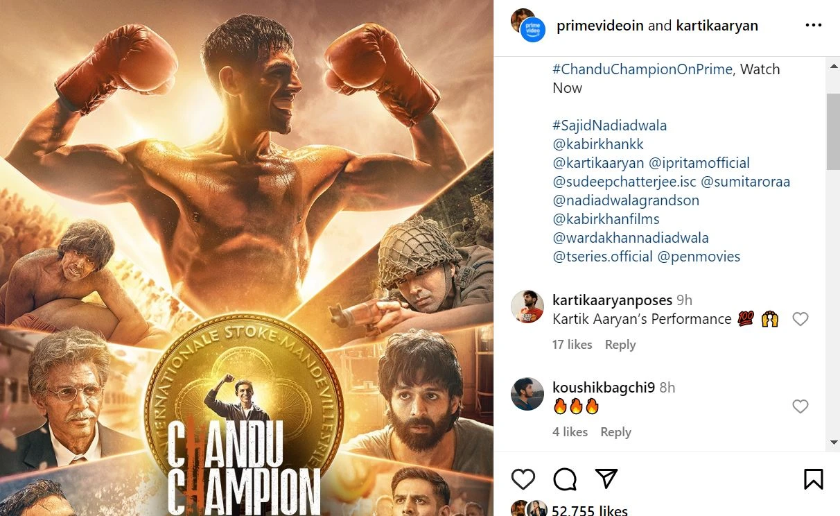 Chandu Champion Poster 